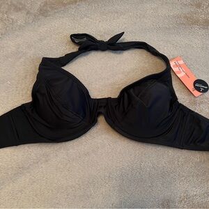 Shapermint essentials Full Coverage Halter Bikini Top M